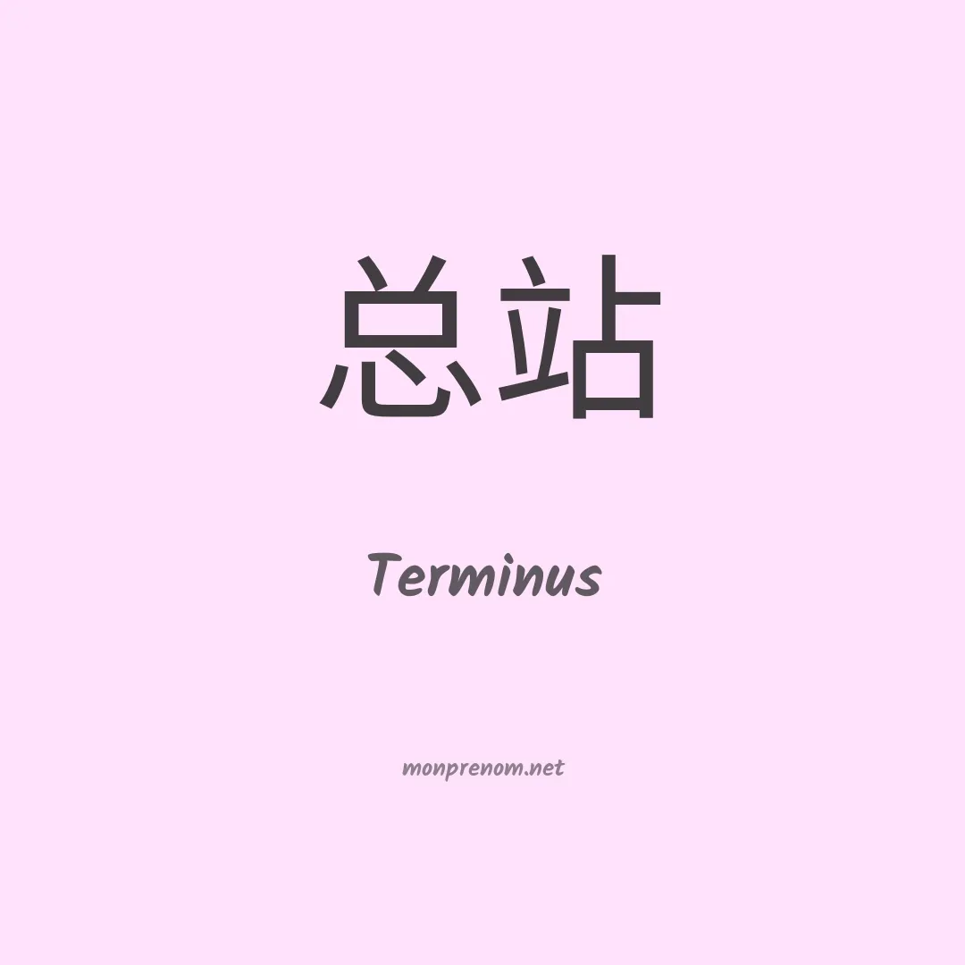Terminus en chinois