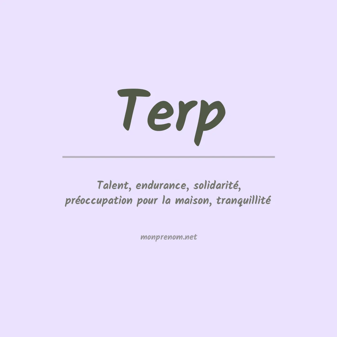 Prénom Terp