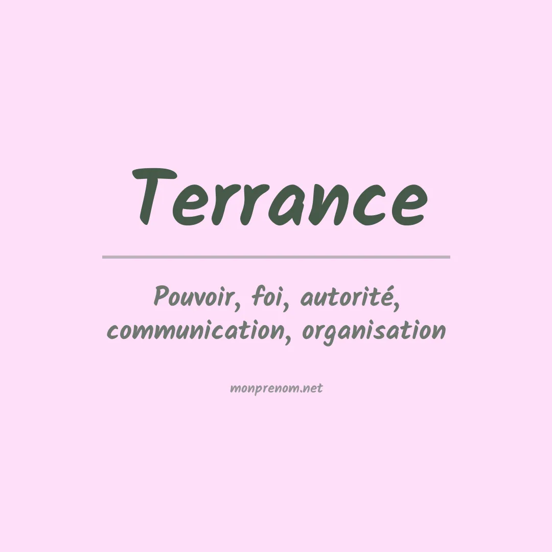 Prénom Terrance