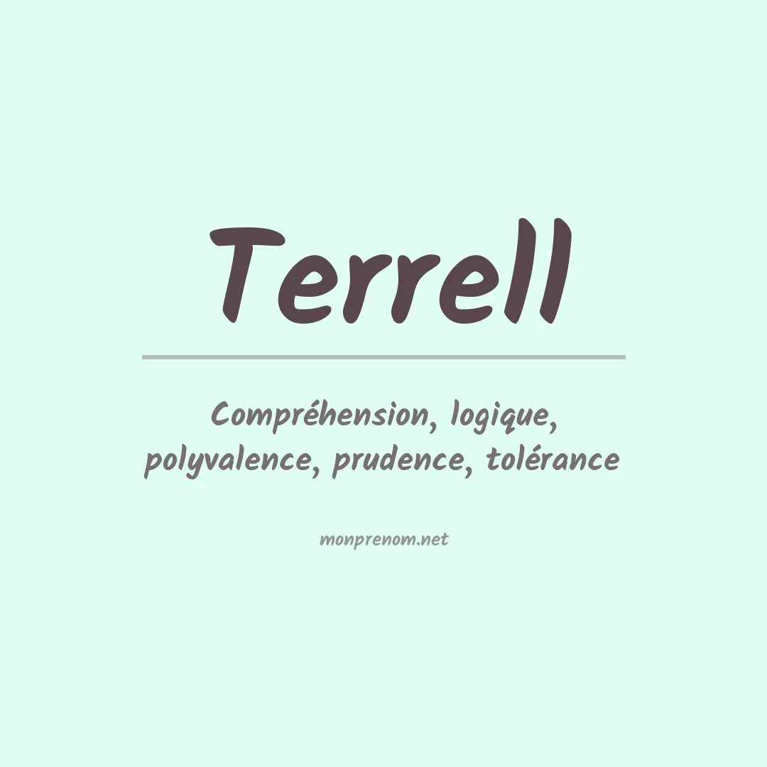 Prénom Terrell