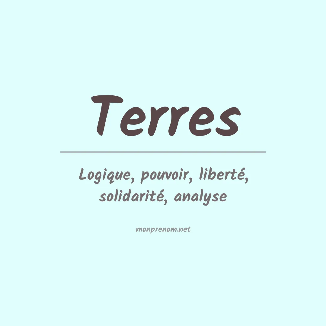 Prénom Terres