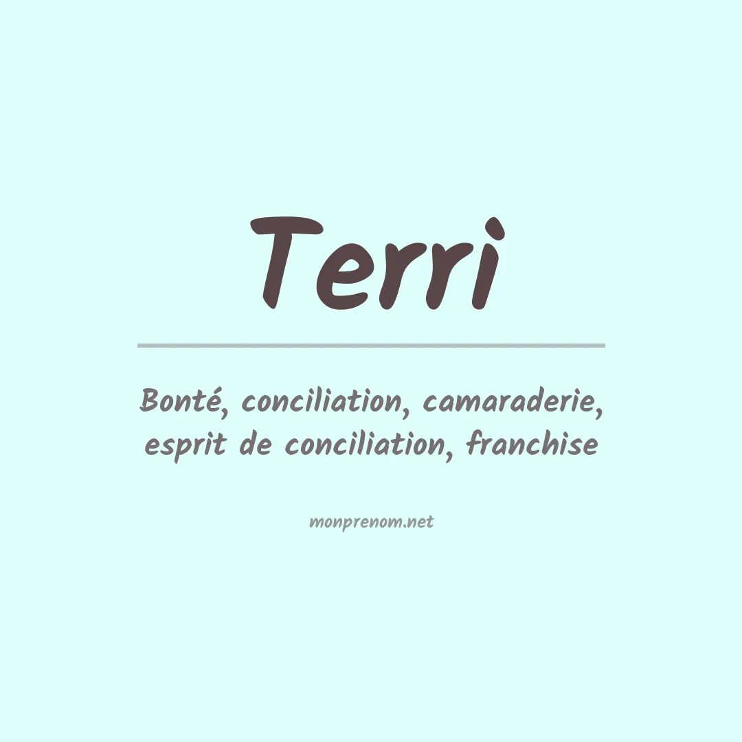 Prénom Terri