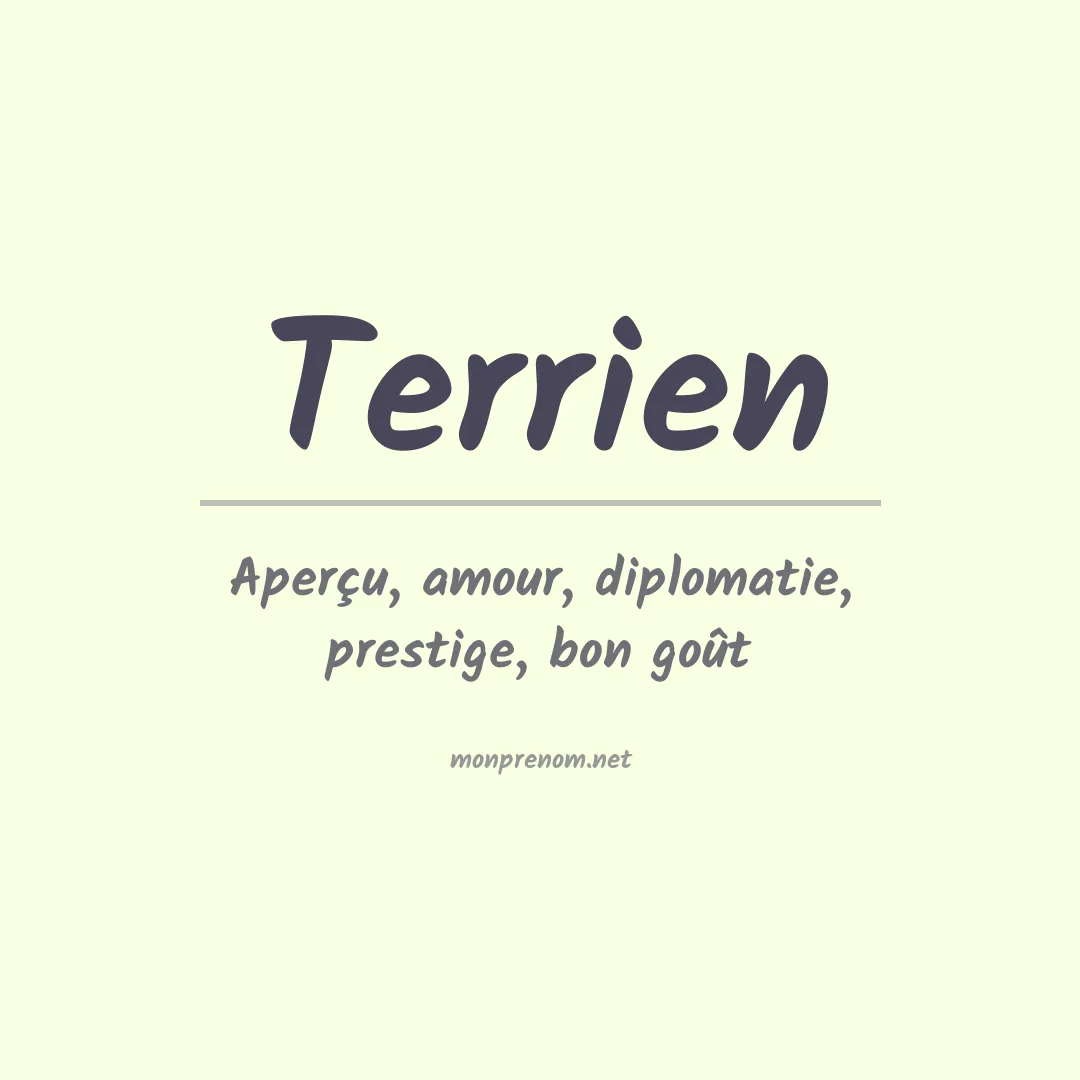 Prénom Terrien