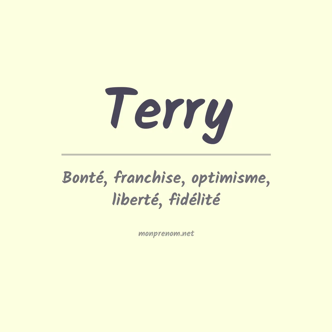 Prénom Terry