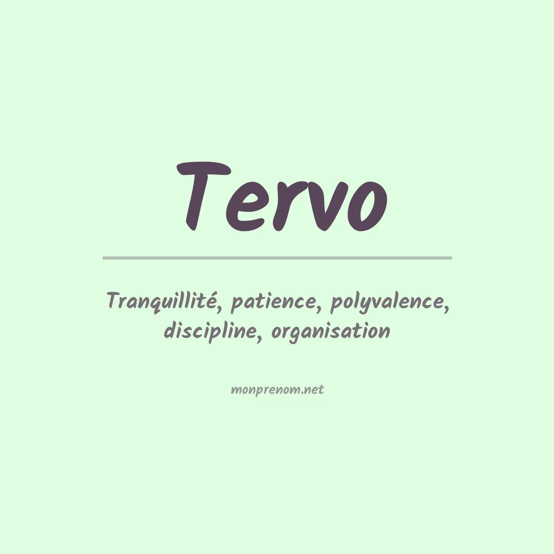 Prénom Tervo