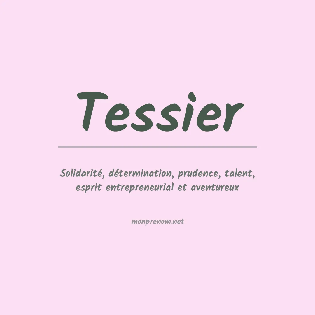 Prénom Tessier