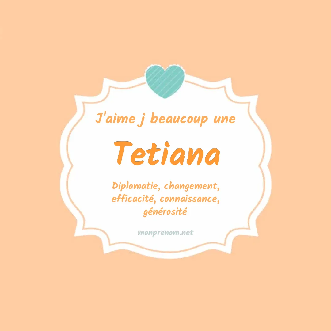 J'aime beaucoup Tetiana