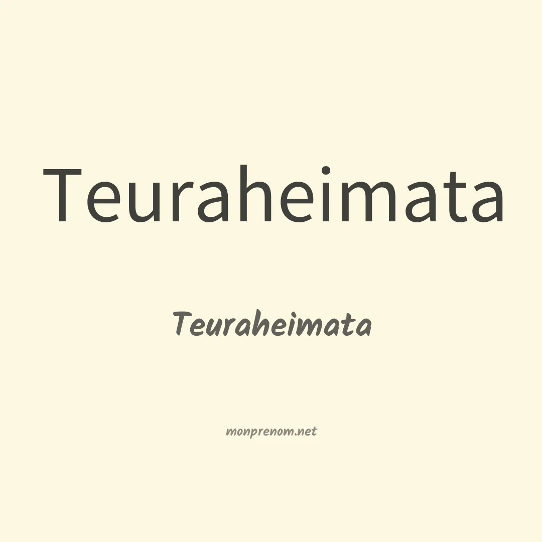 Teuraheimata en chinois