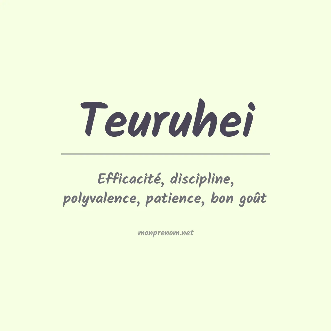 Signification du prénom Teuruhei