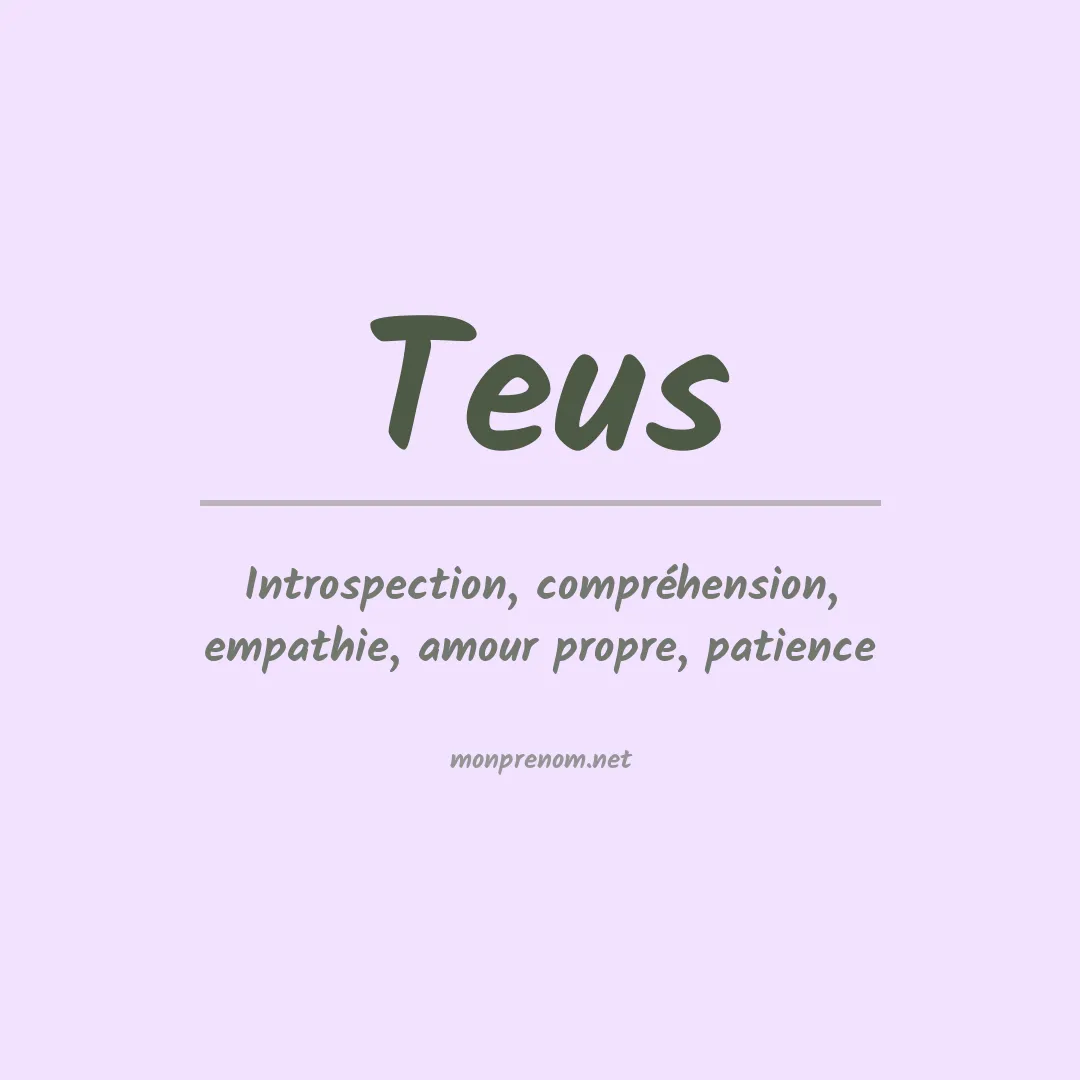 Prénom Teus