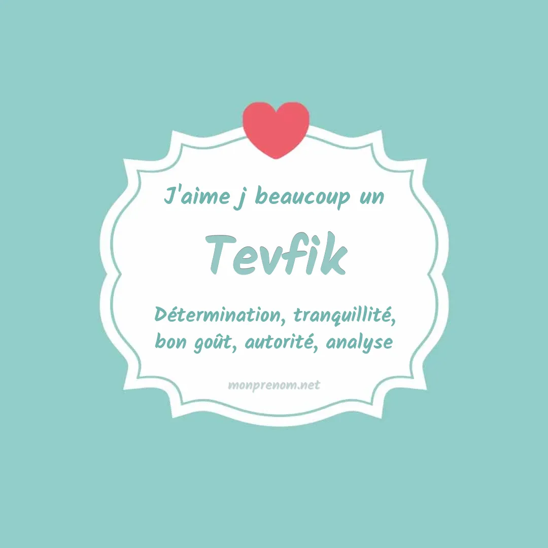 J'aime beaucoup Tevfik