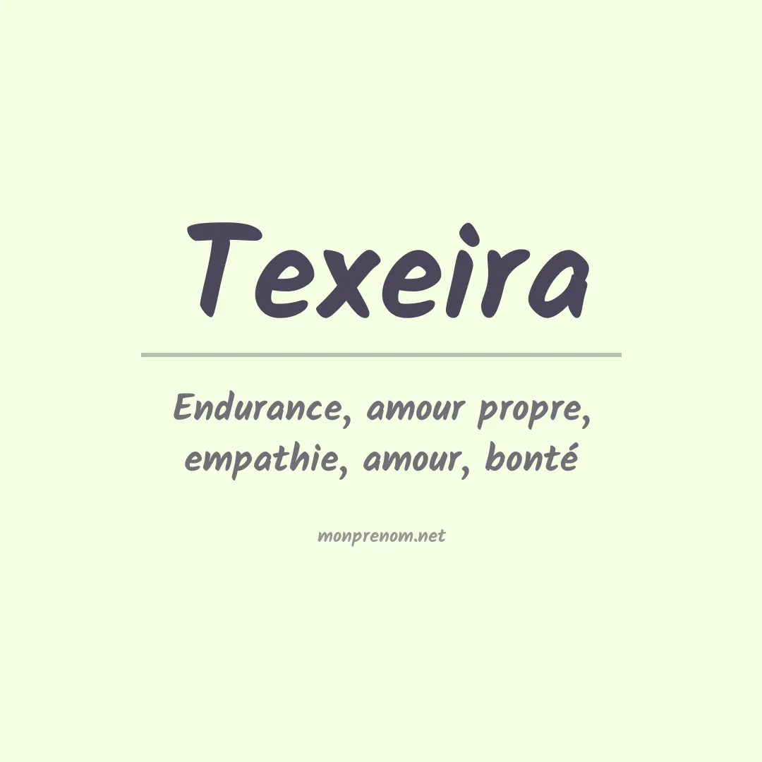 Prénom Texeira