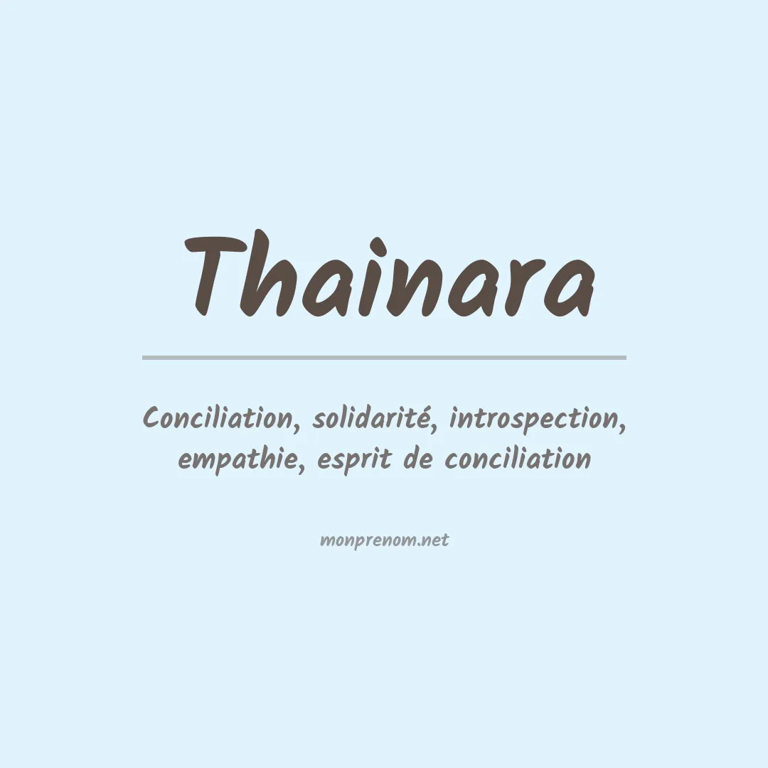 Prénom Thainara