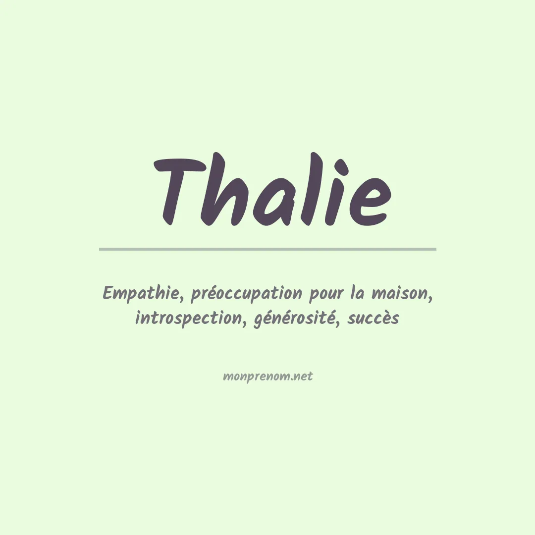 Prénom Thalie
