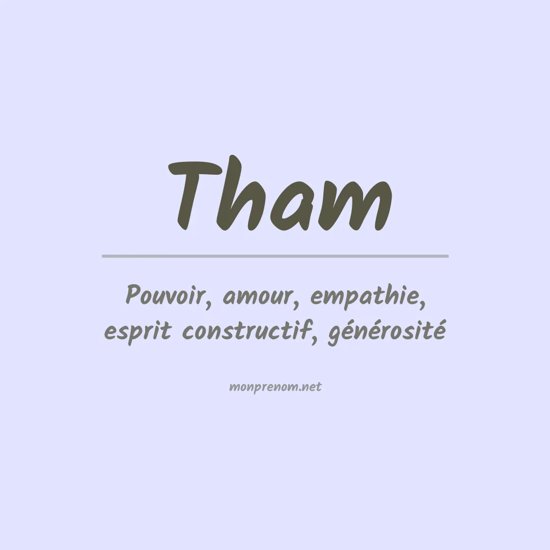 Prénom Tham