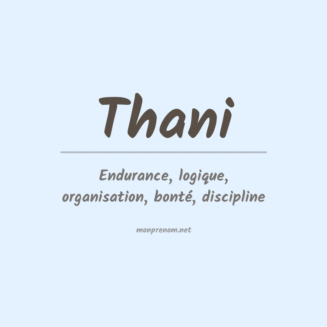 Prénom Thani