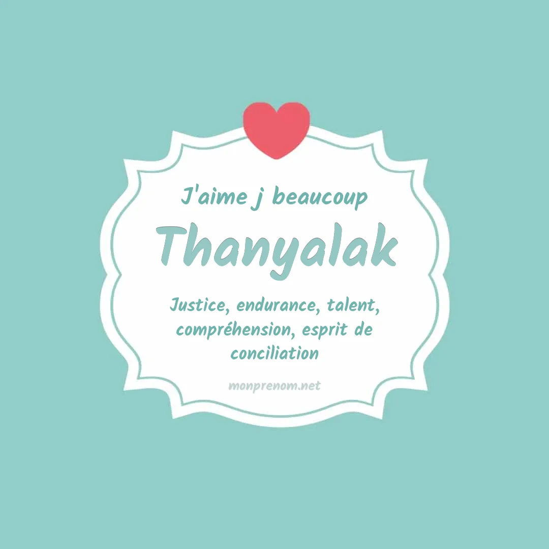 J'aime beaucoup Thanyalak