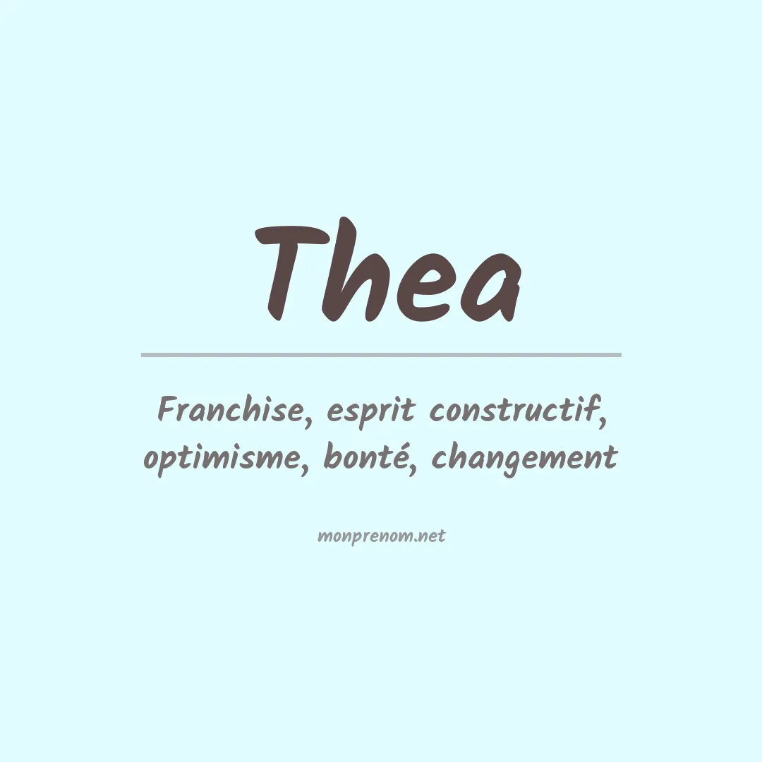 Prénom Thea