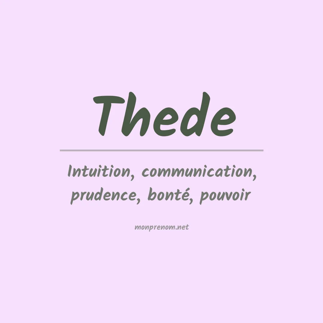 Prénom Thede