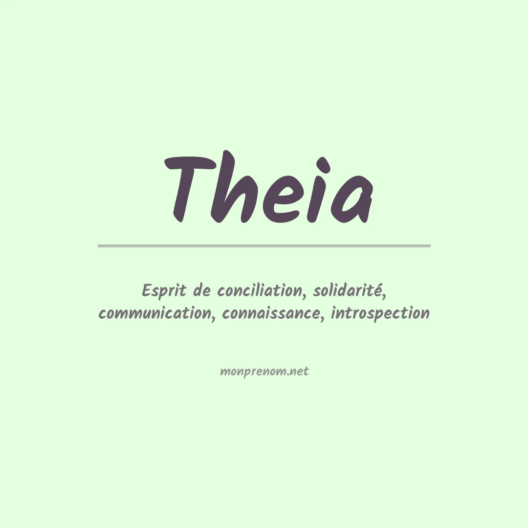 Prénom Theia