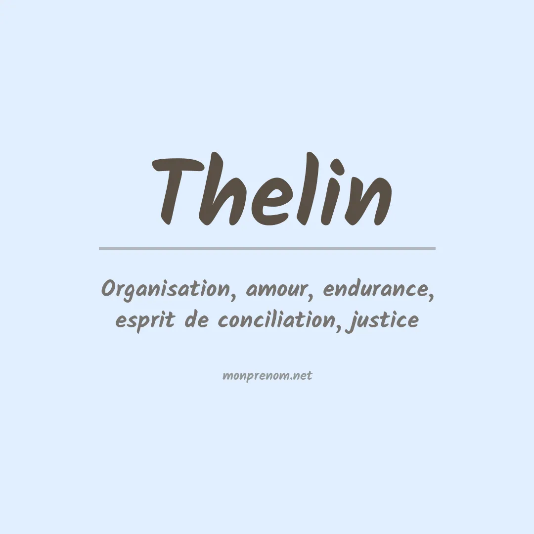 Prénom Thelin