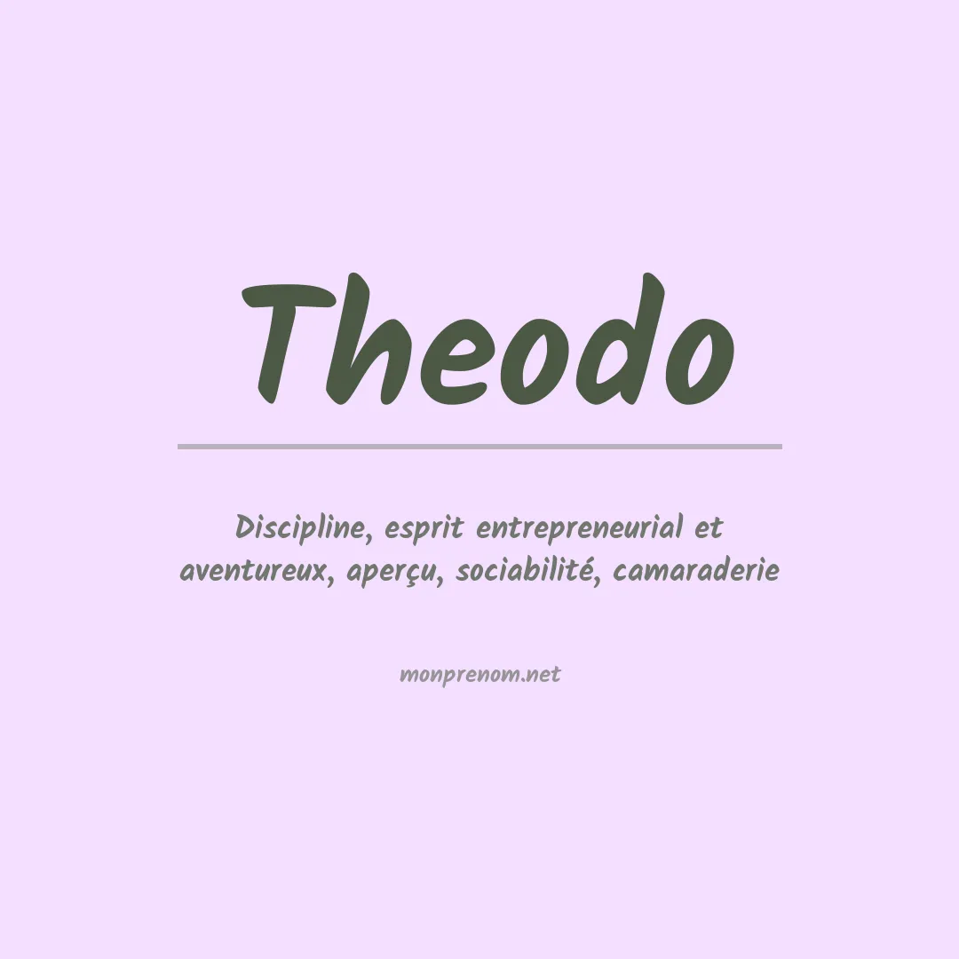 Signification du prénom Theodo