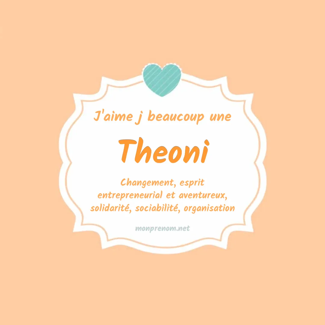 J'aime beaucoup Theoni