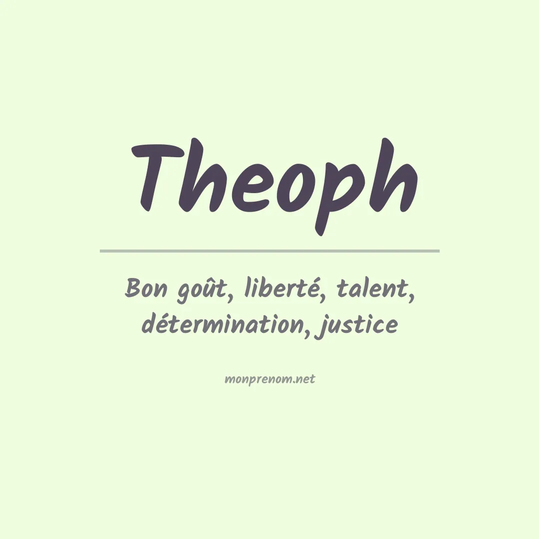 Prénom Theoph