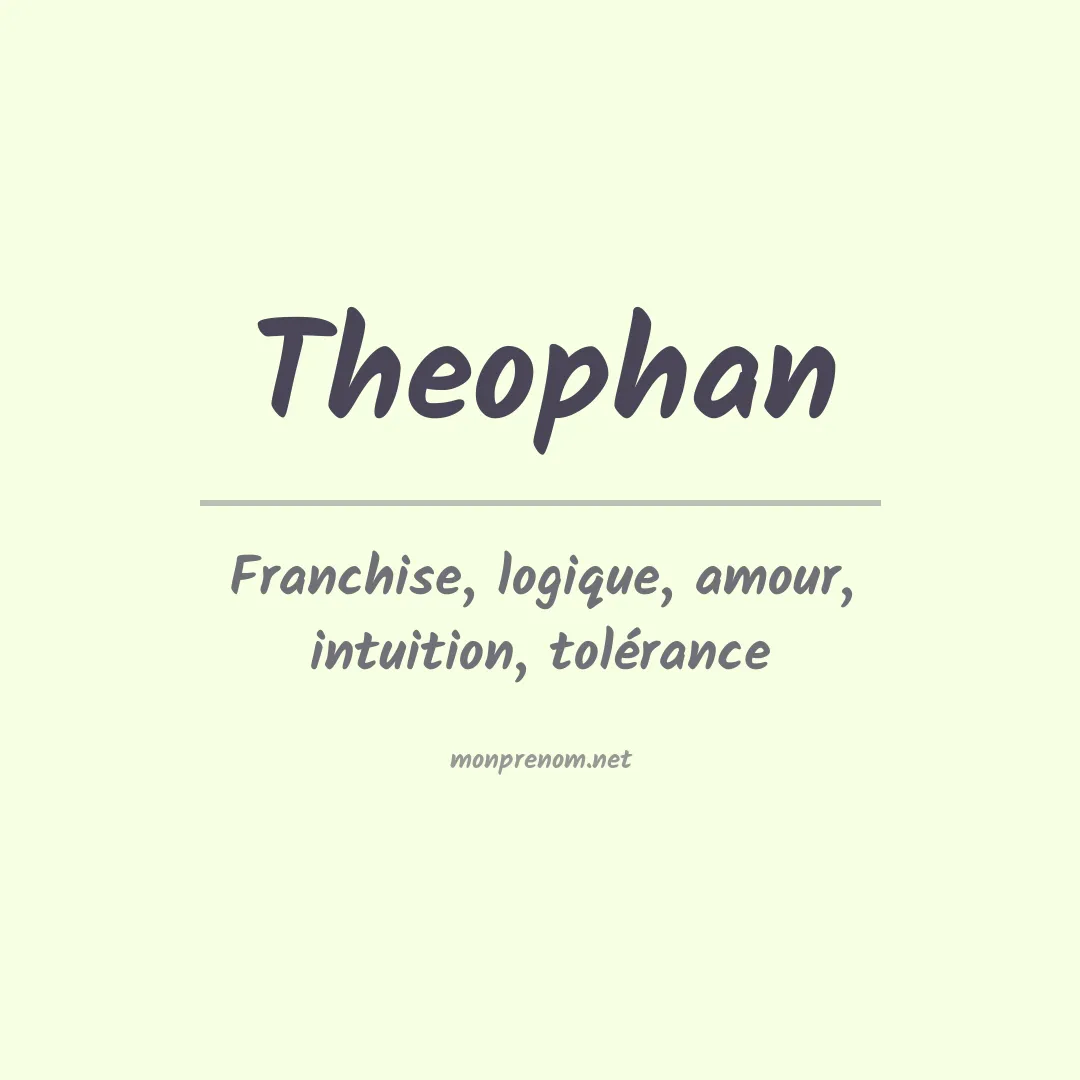 Prénom Theophan