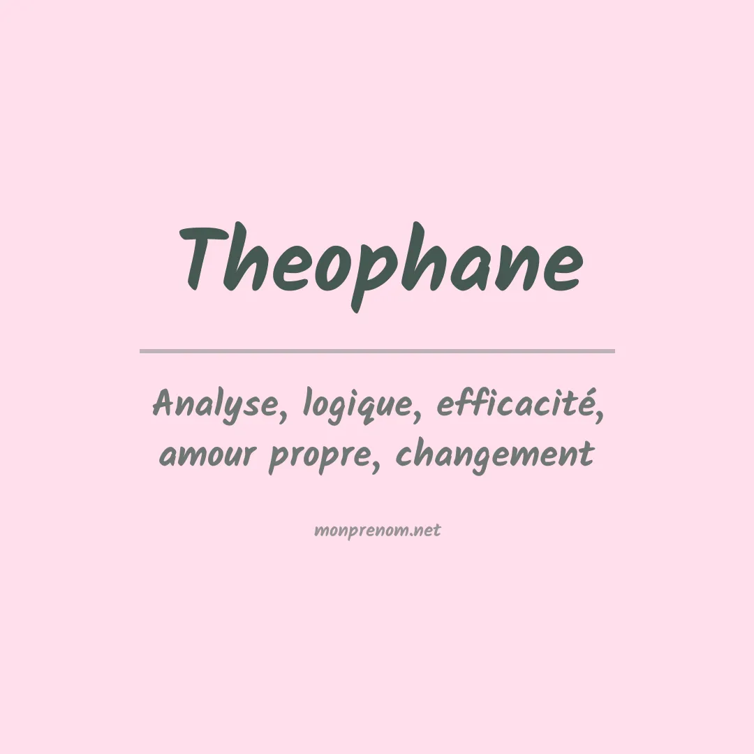 Prénom Theophane
