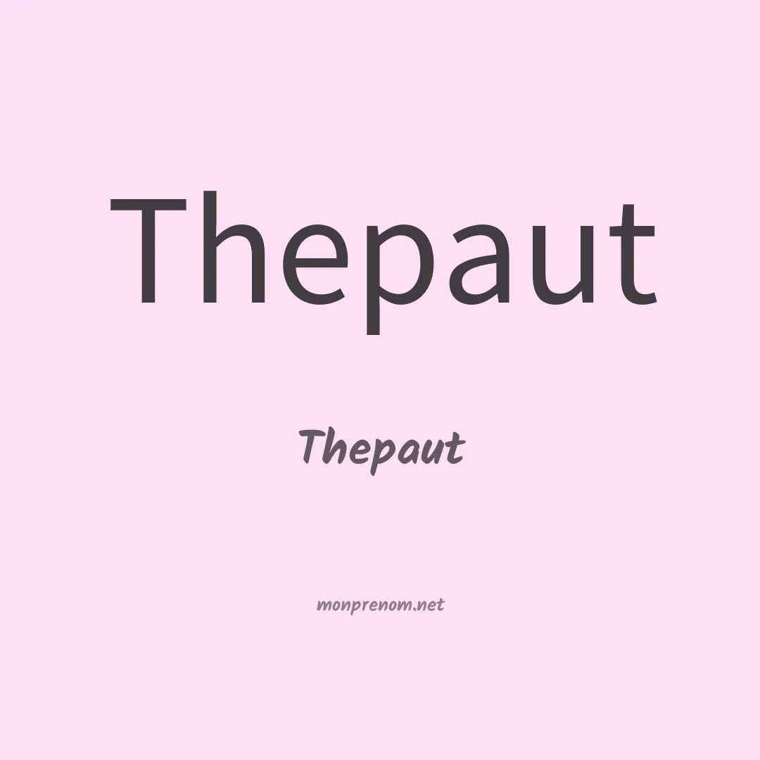 Thepaut en chinois