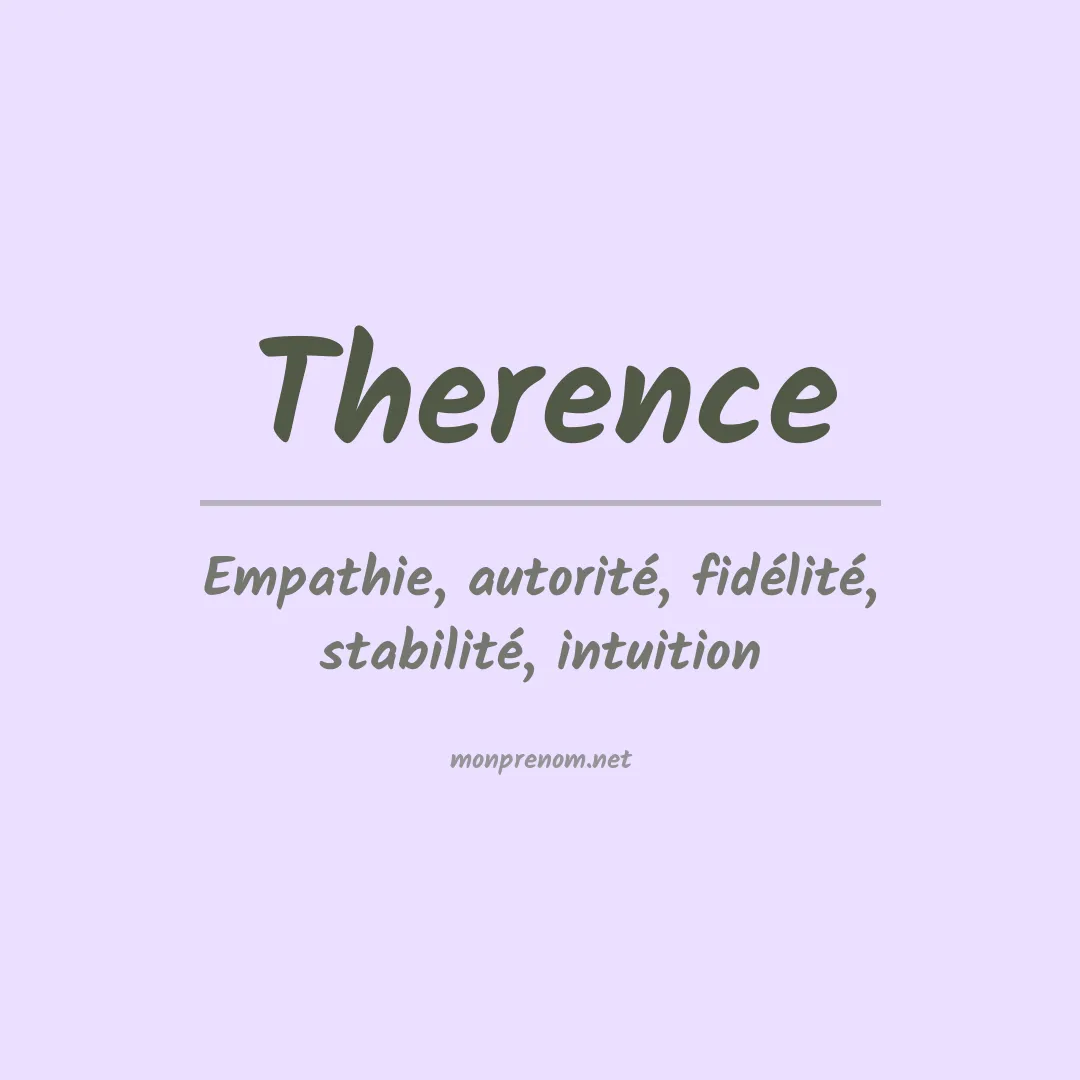 Signification du prénom Therence