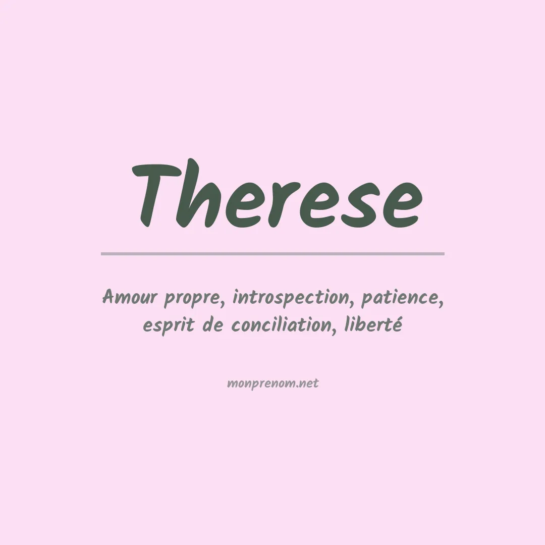 Prénom Therese