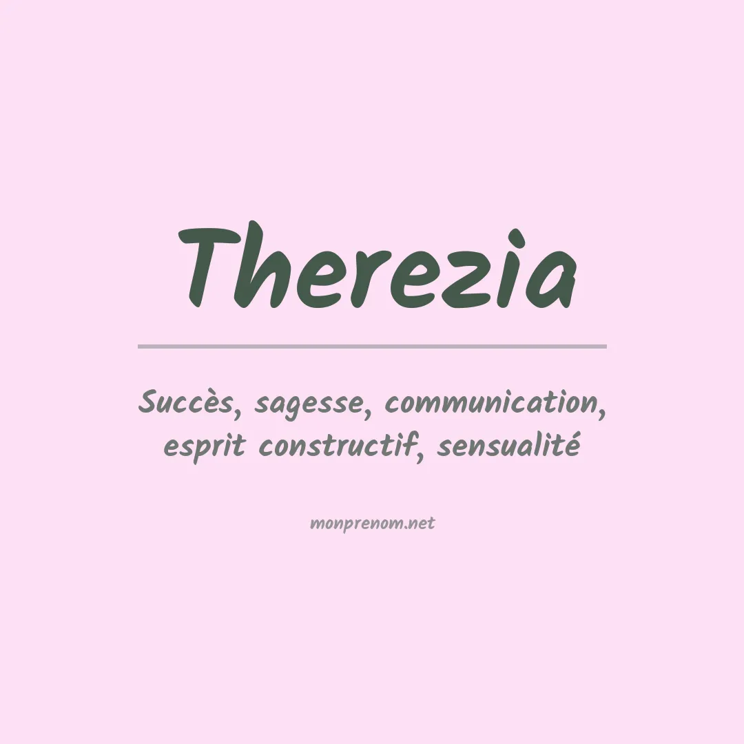 Signification du prénom Therezia