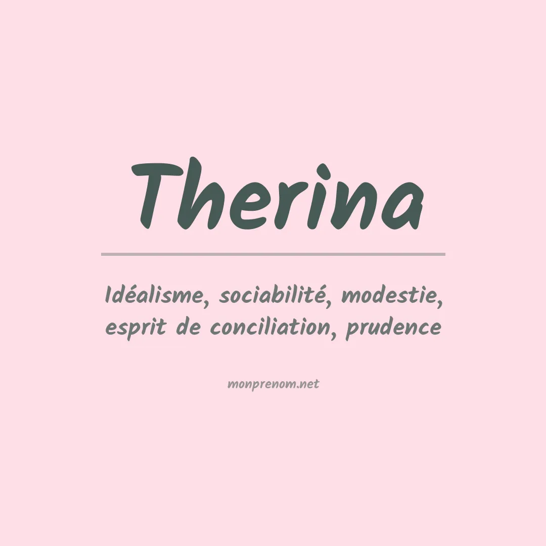 Signification du prénom Therina