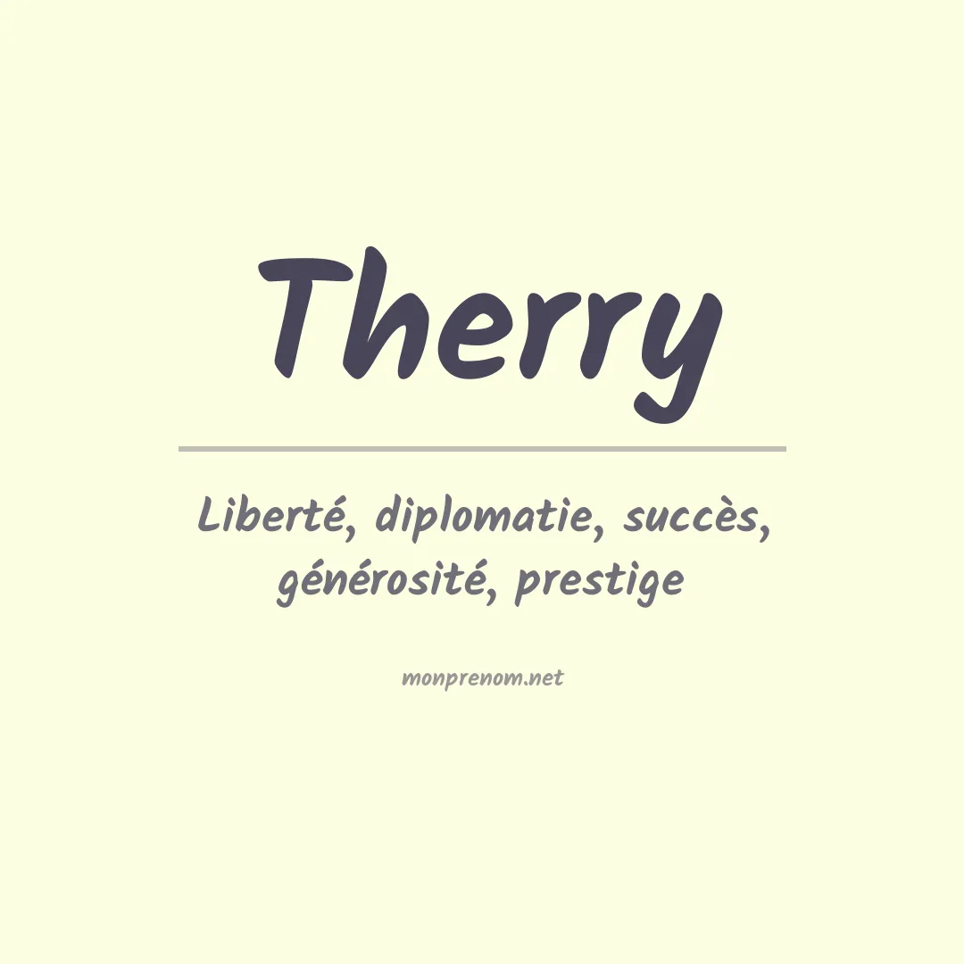 Prénom Therry