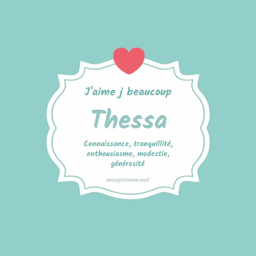 J'aime beaucoup Thessa