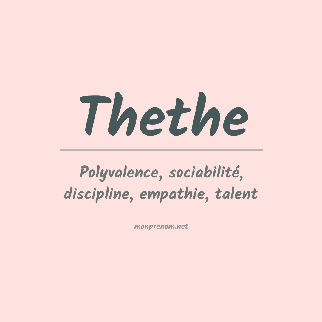 Prénom Thethe