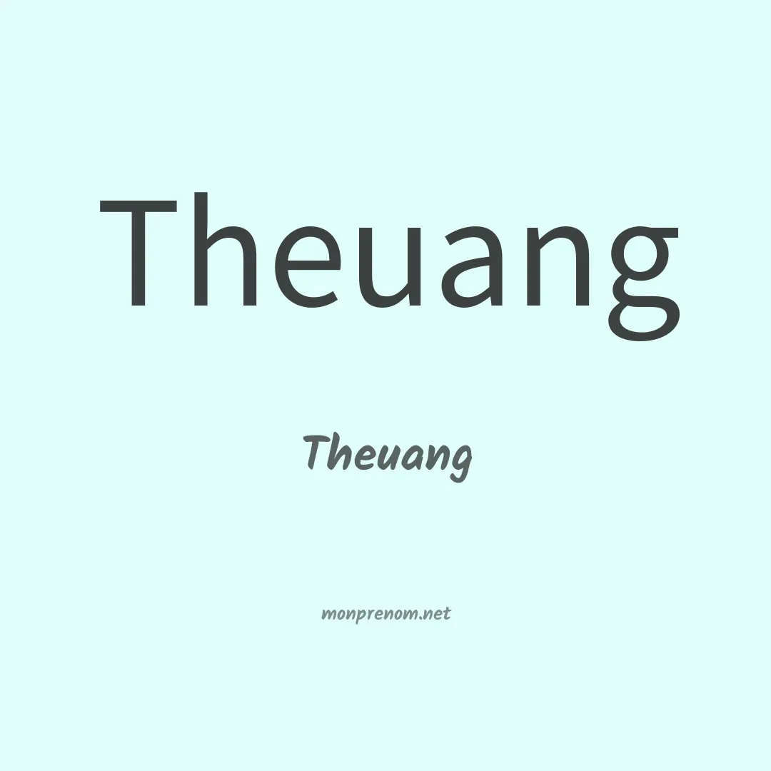 Theuang en chinois