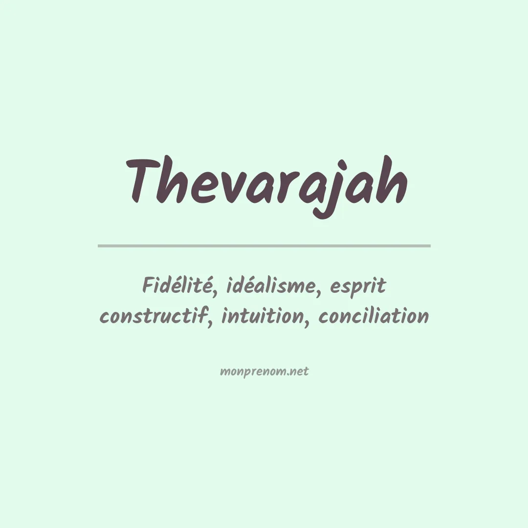Prénom Thevarajah
