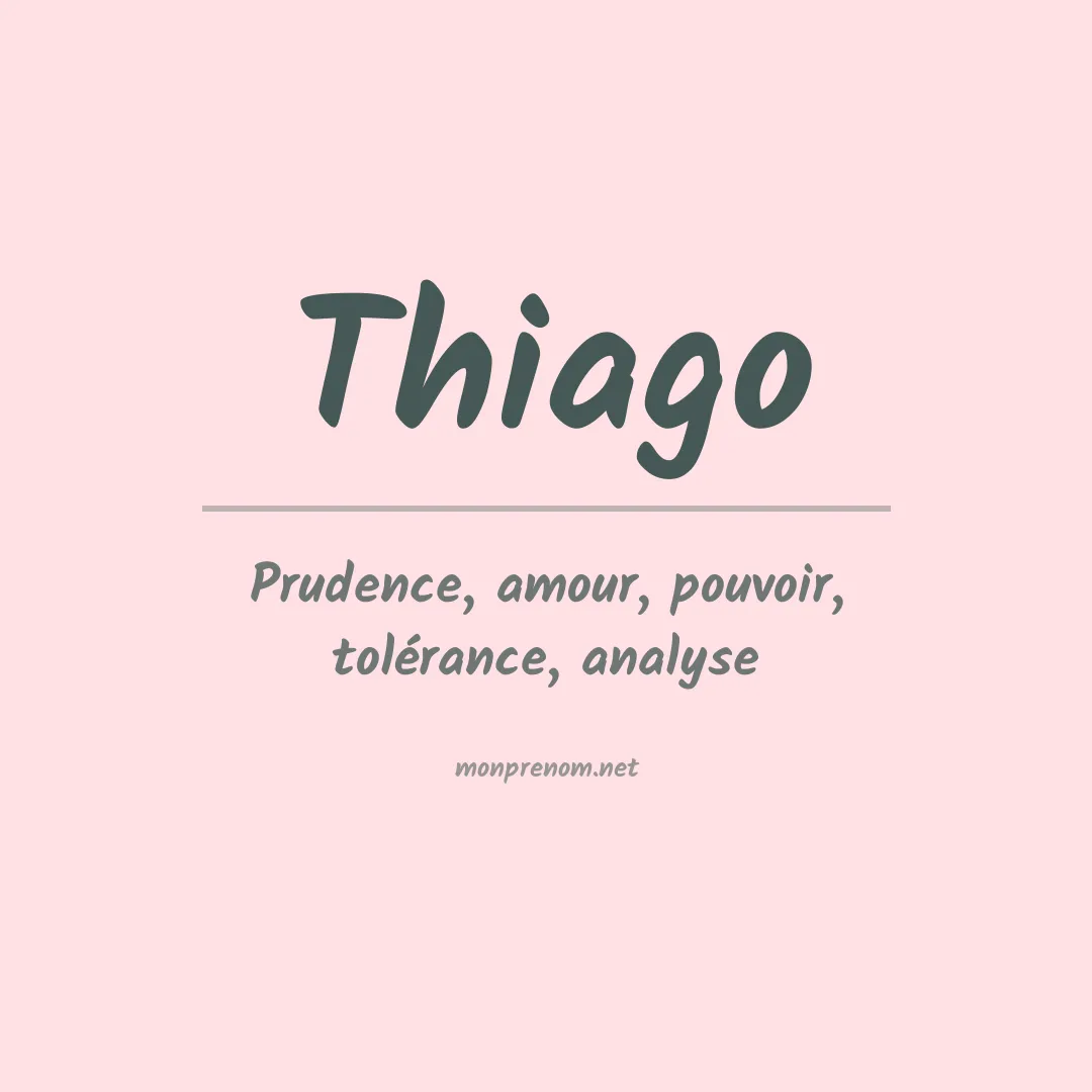 Prénom Thiago