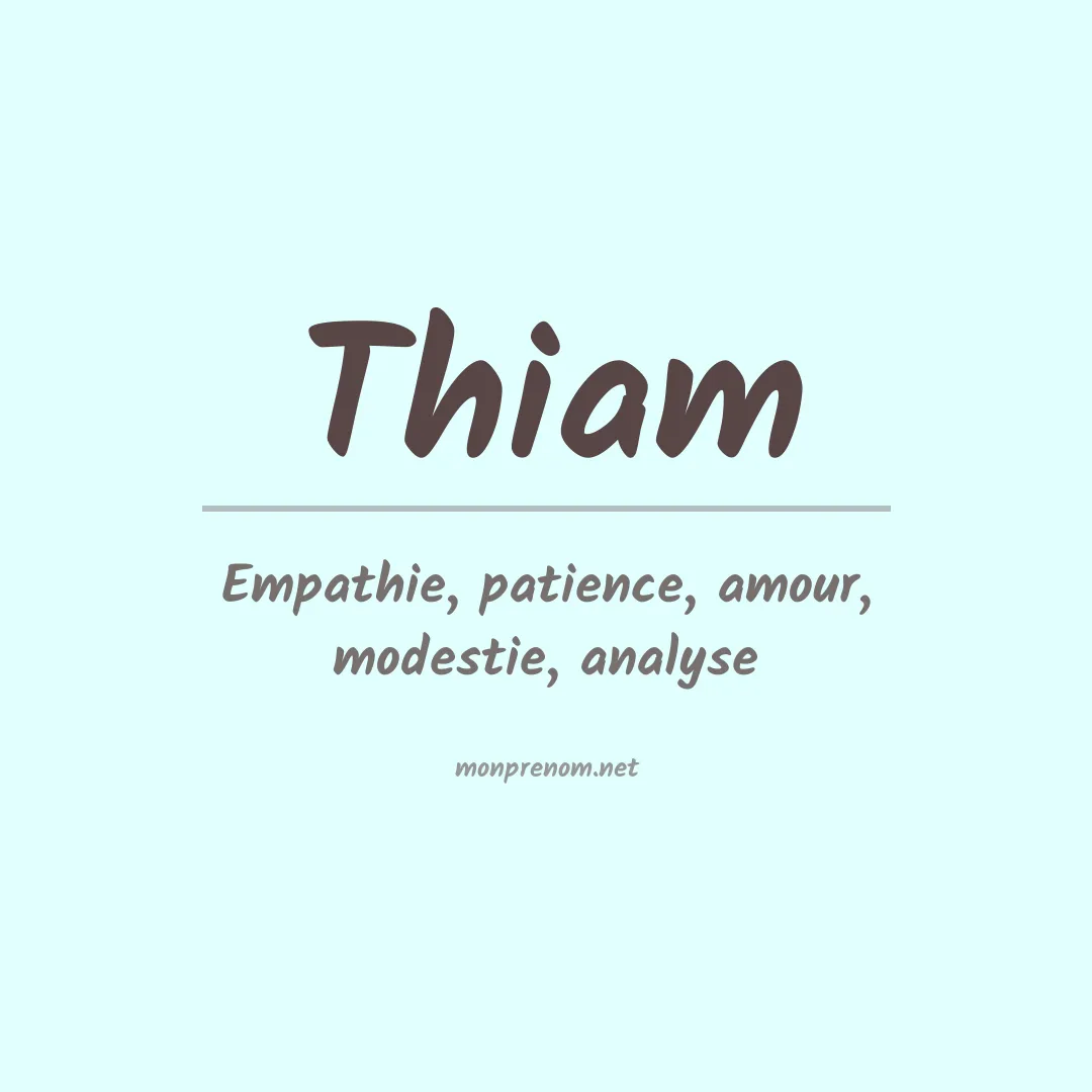 Prénom Thiam