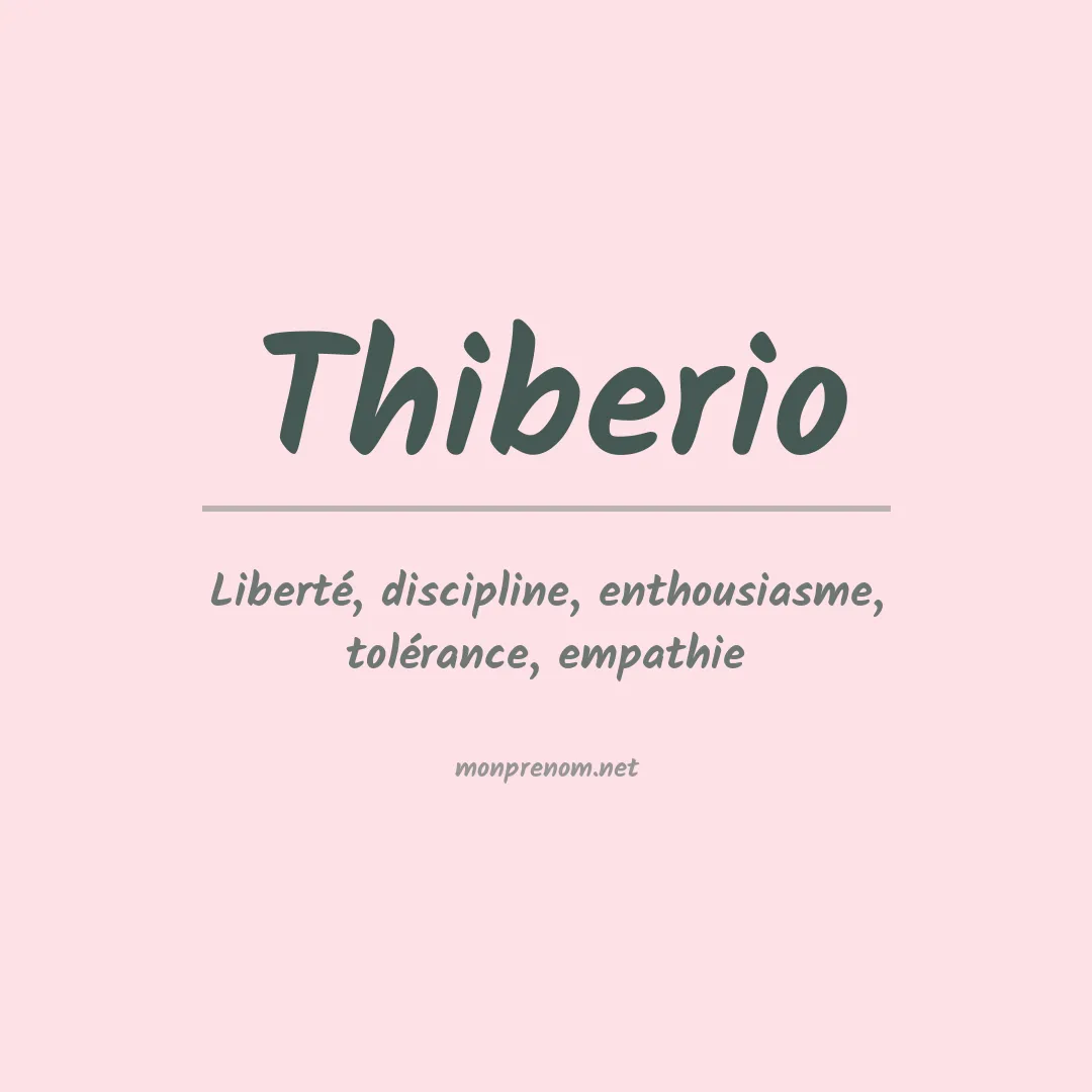 Prénom Thiberio