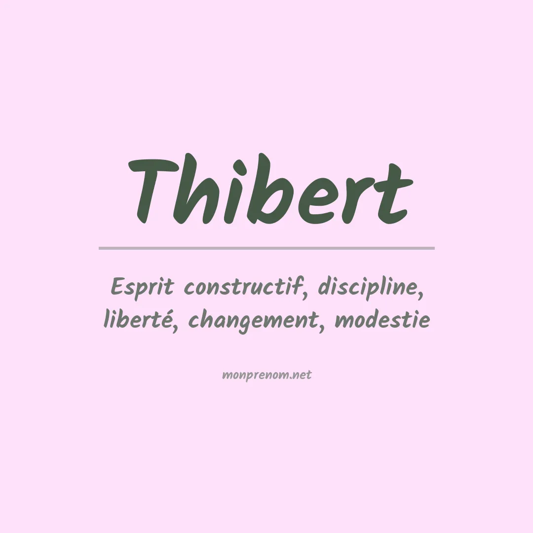 Prénom Thibert