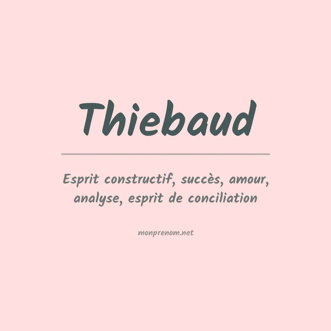 Prénom Thiebaud