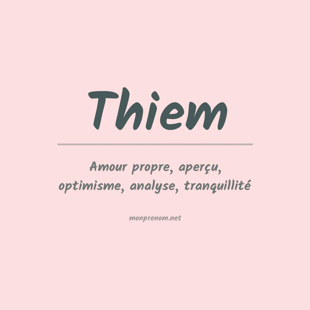 Prénom Thiem