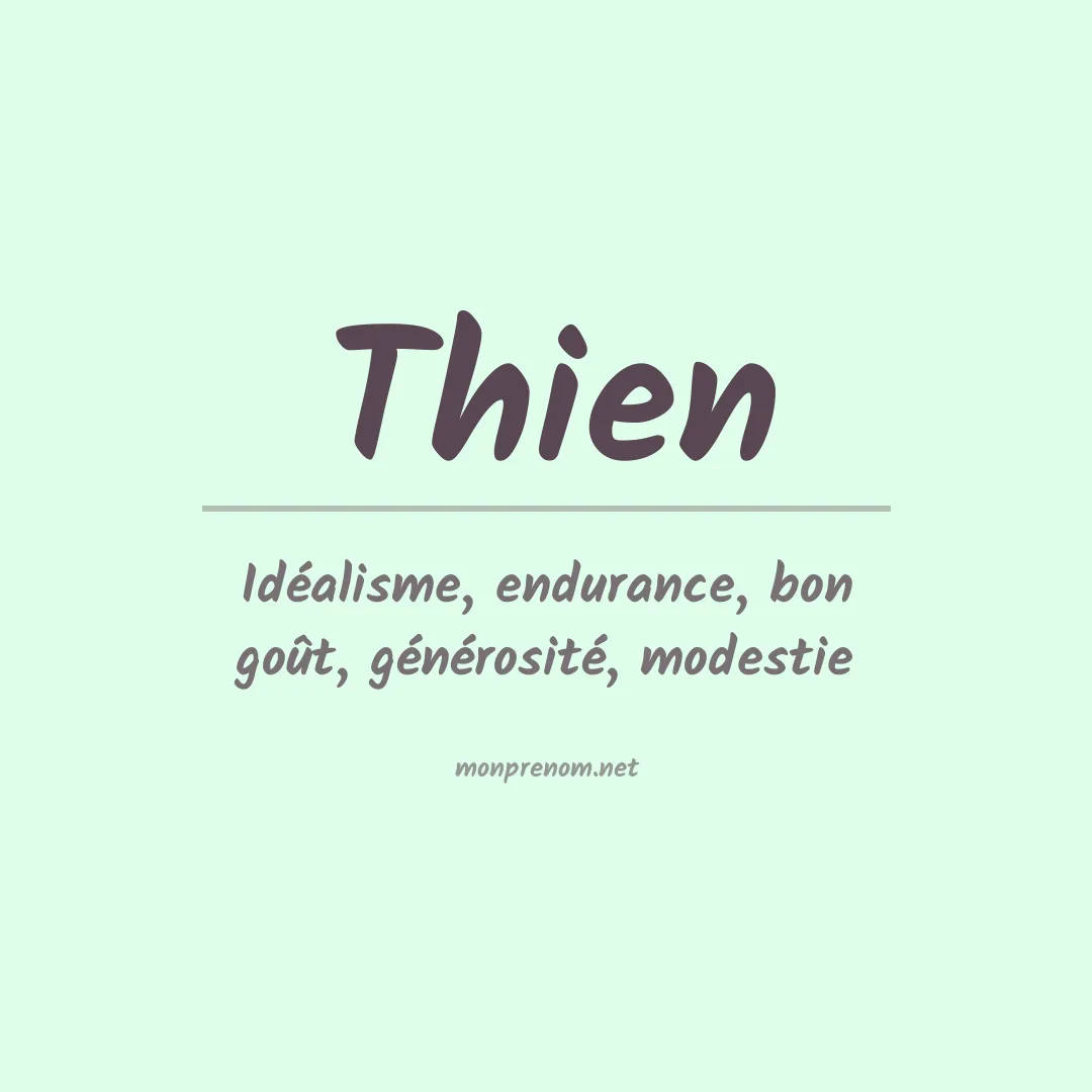 Prénom Thien