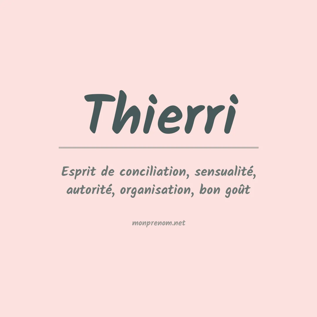 Prénom Thierri