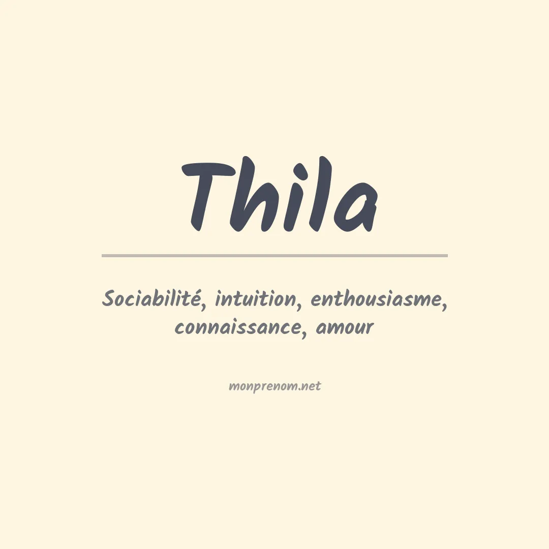 Prénom Thila
