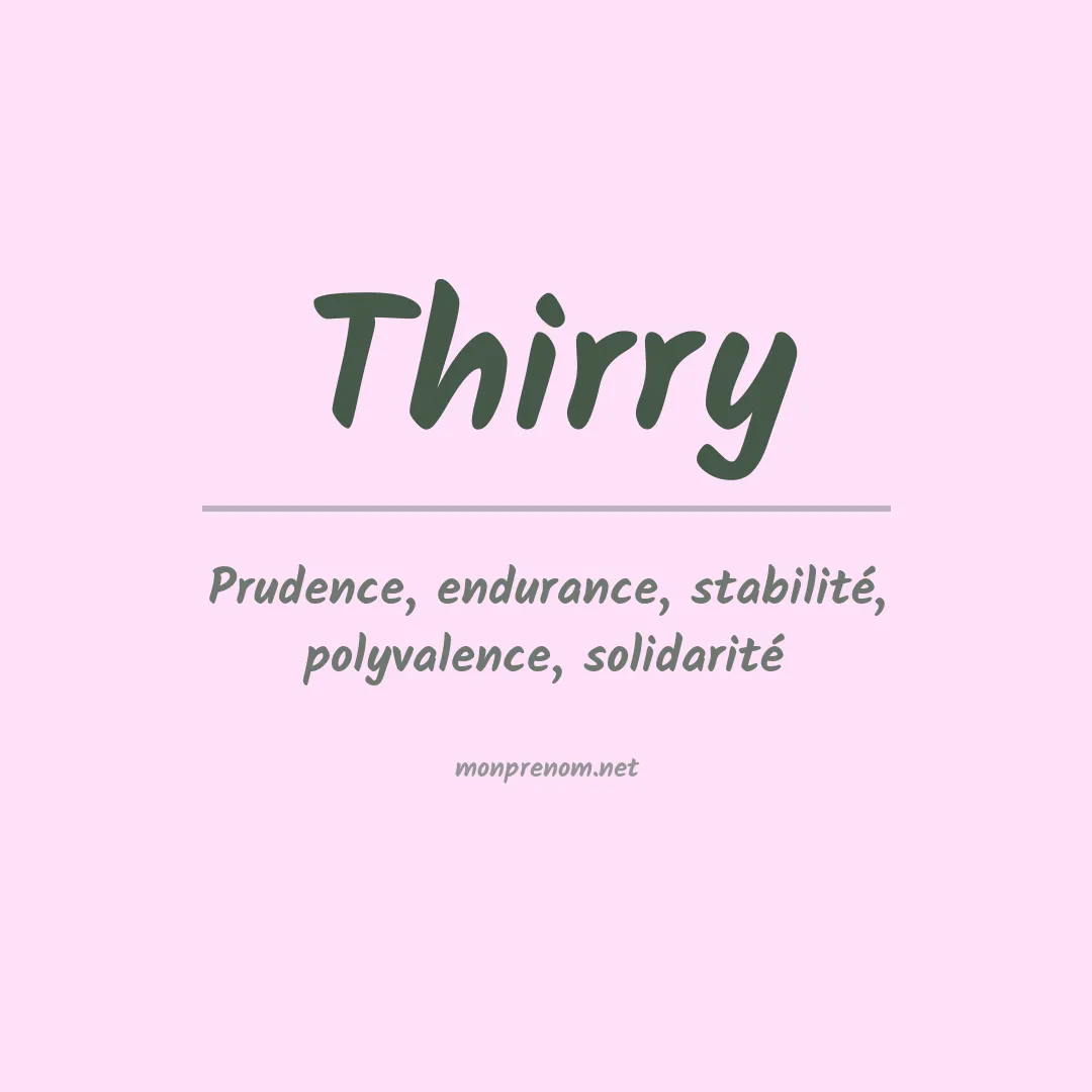 Prénom Thirry